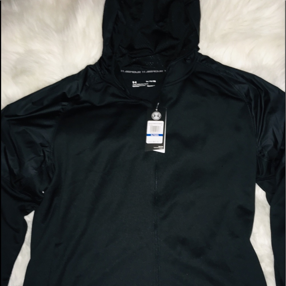 Under Armour Black Full Zip Hoodie Long Sleeve XXL - Picture 2 of 8